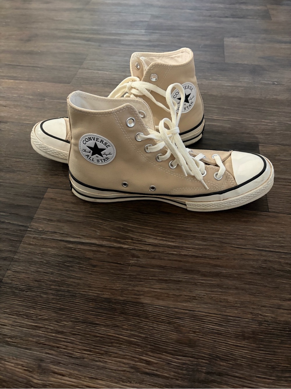 Converse Chuck Retro 70s Vintage Canvas Oat Milk Shoes Sneakers Men’s 8 Women 10 - Picture 1 of 5
